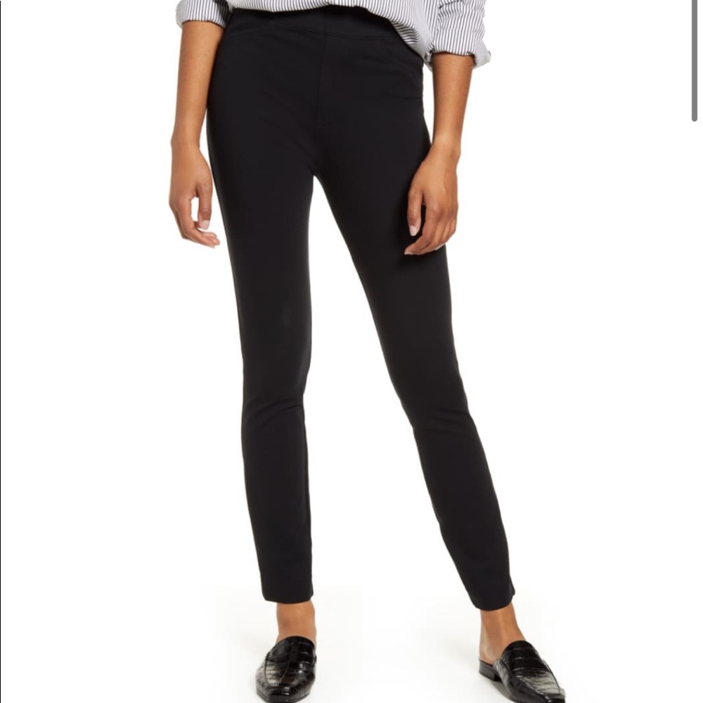 SPANX Black Skinny Pants Maternity Panels Large